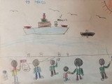 <h5>Mehmet Perinçek’in ilkokulda çizdiği resimler</h5>